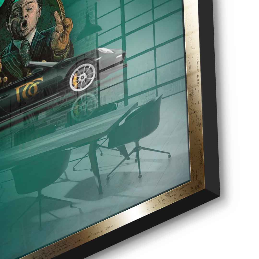 Money easy Green - Acrylic glass