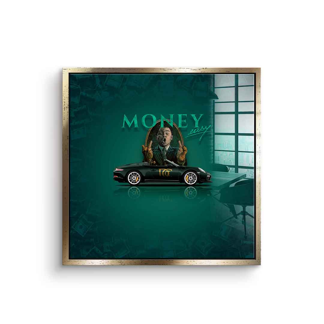 Money easy Green - Acrylic glass