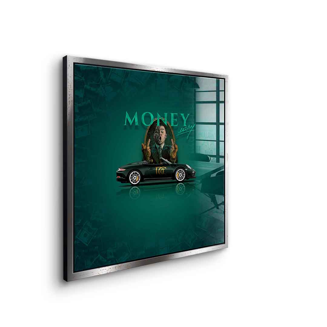 Money easy Green - Acrylic glass