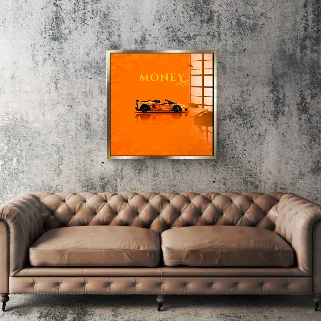 Money Easy Yellow - Acrylic Glass