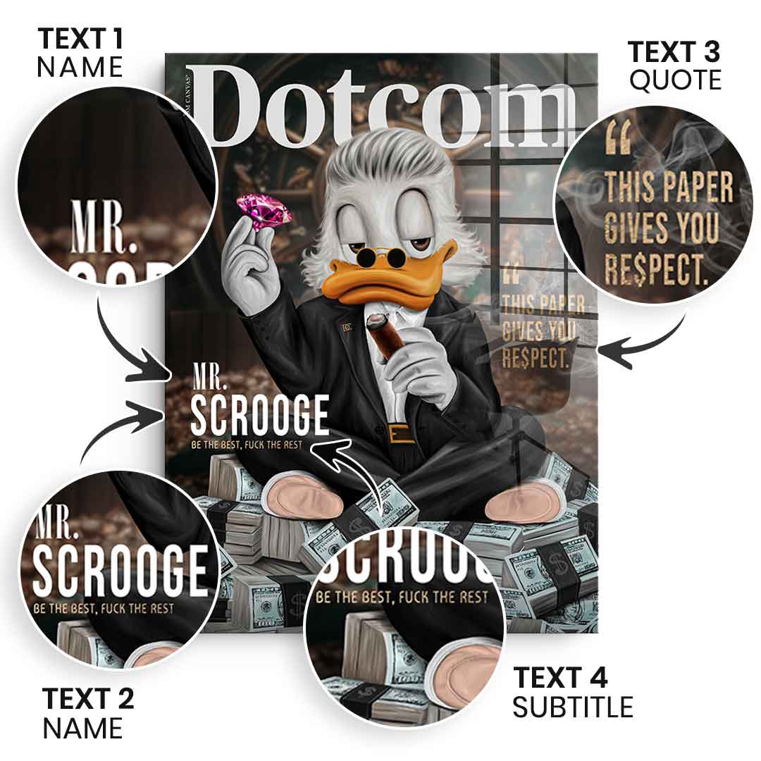 Personalizable Mr. RE$PECT - acrylic glass