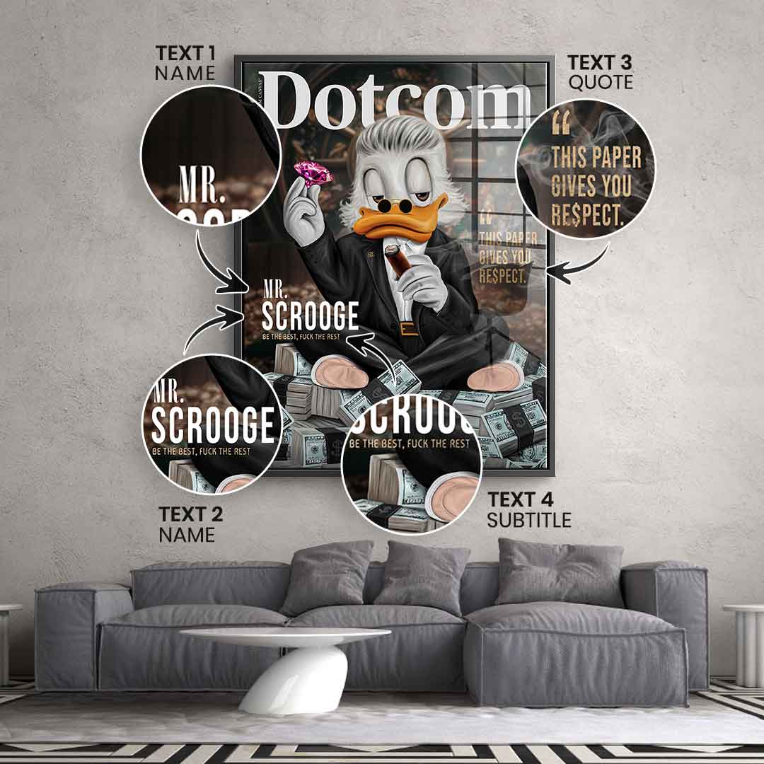 Personalizable Mr. RE$PECT - acrylic glass