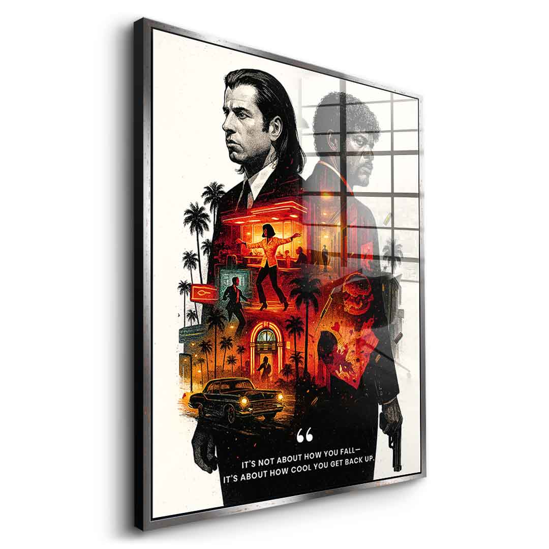 Never Accept Defeat - Acrylglas