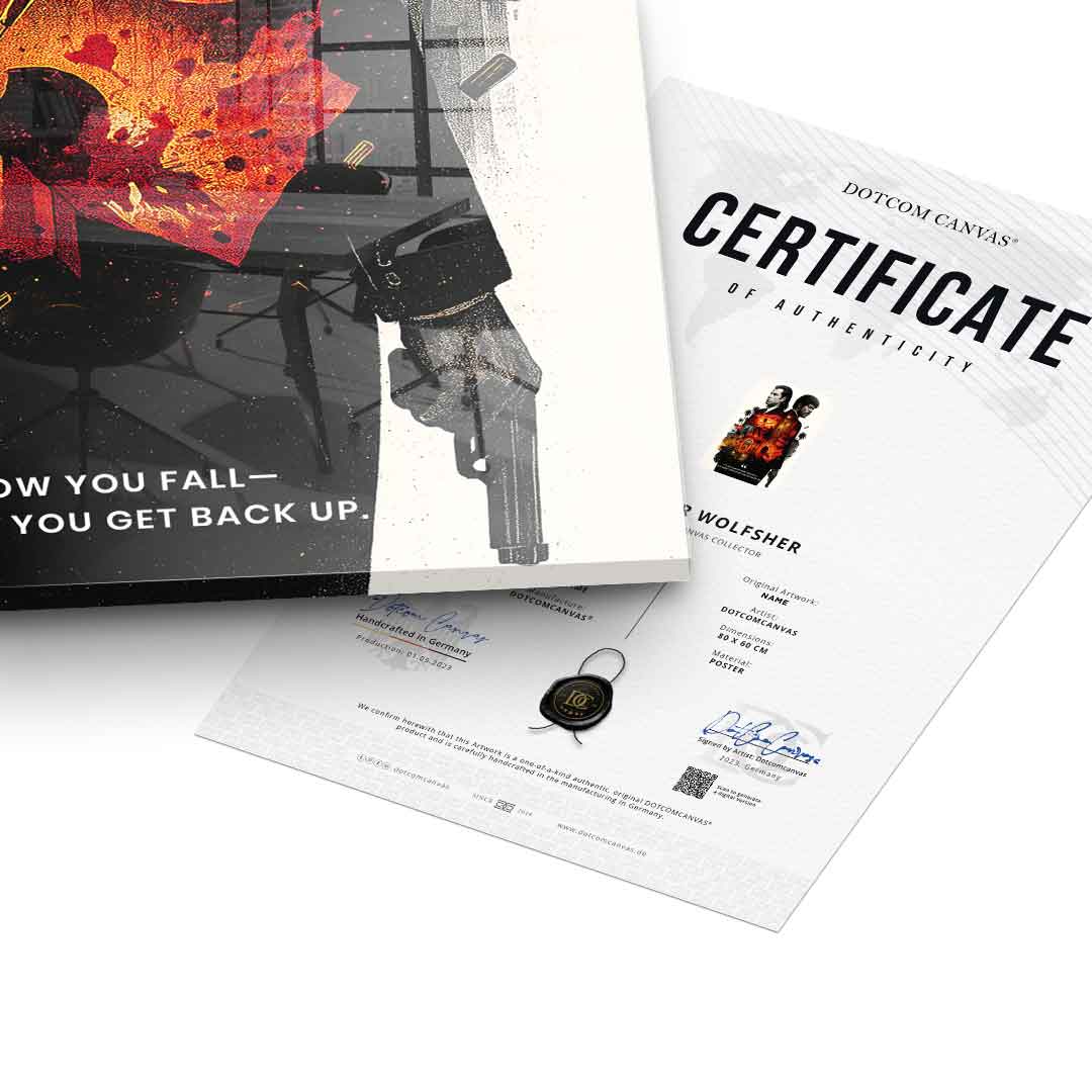 Never Accept Defeat - Acrylglas