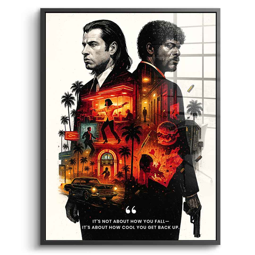 Never Accept Defeat - Acrylglas