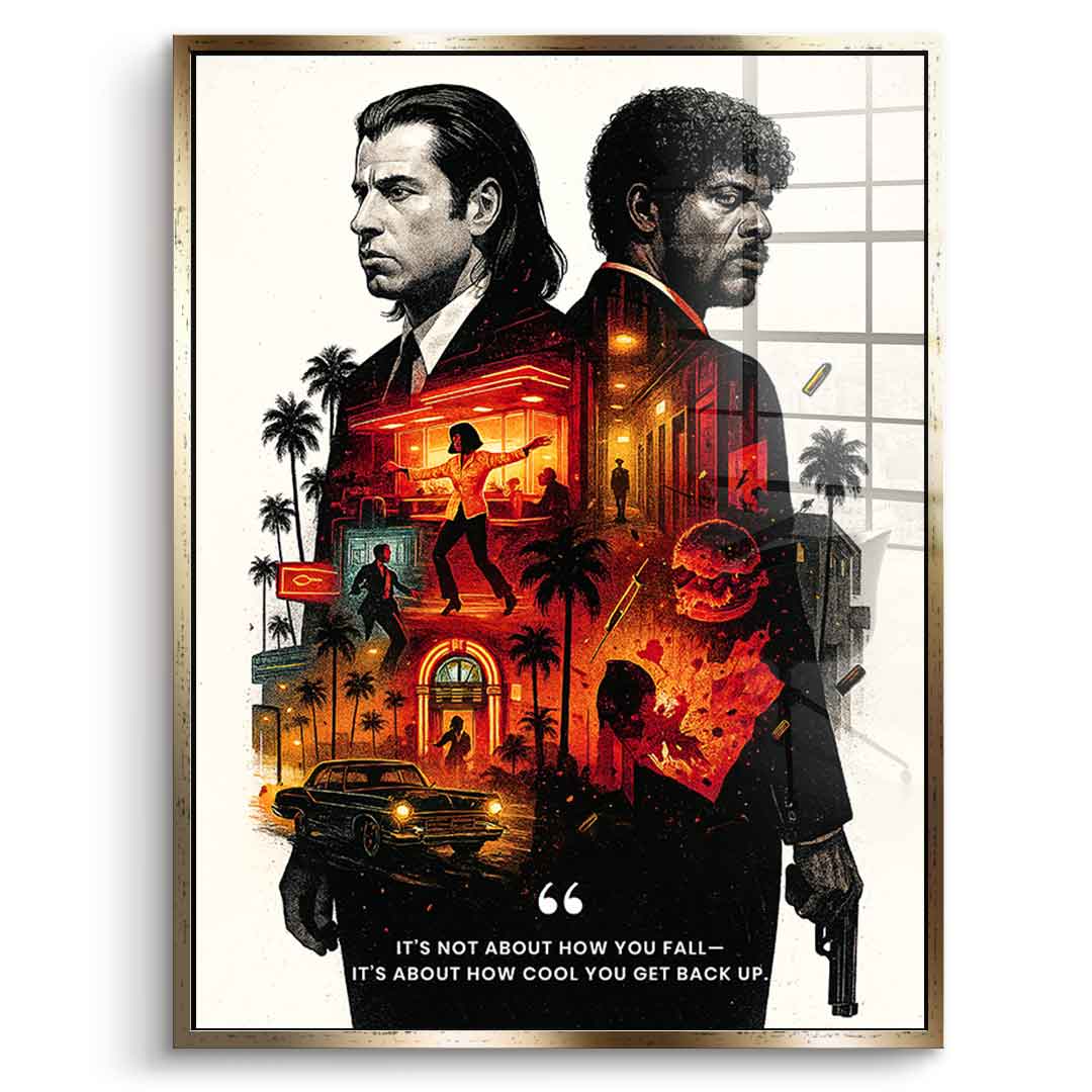 Never Accept Defeat - Acrylglas