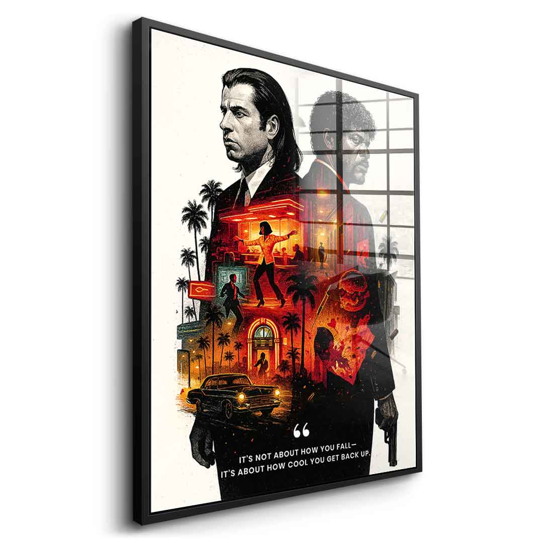 Never Accept Defeat - Acrylglas