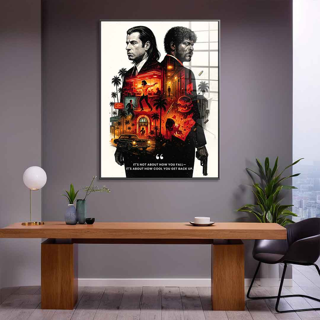 Never Accept Defeat - Acrylglas