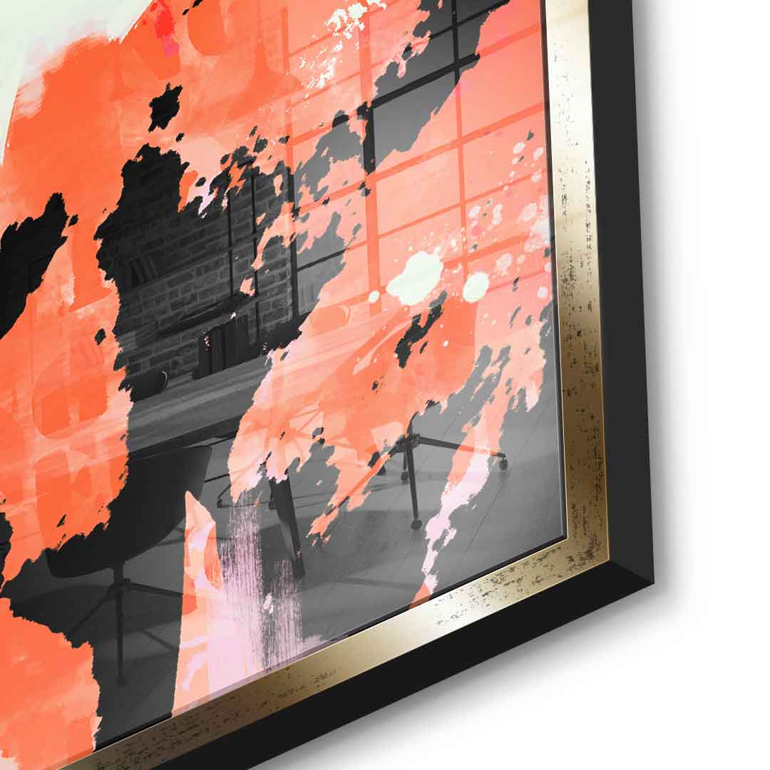 Never Give Up - Acrylglas