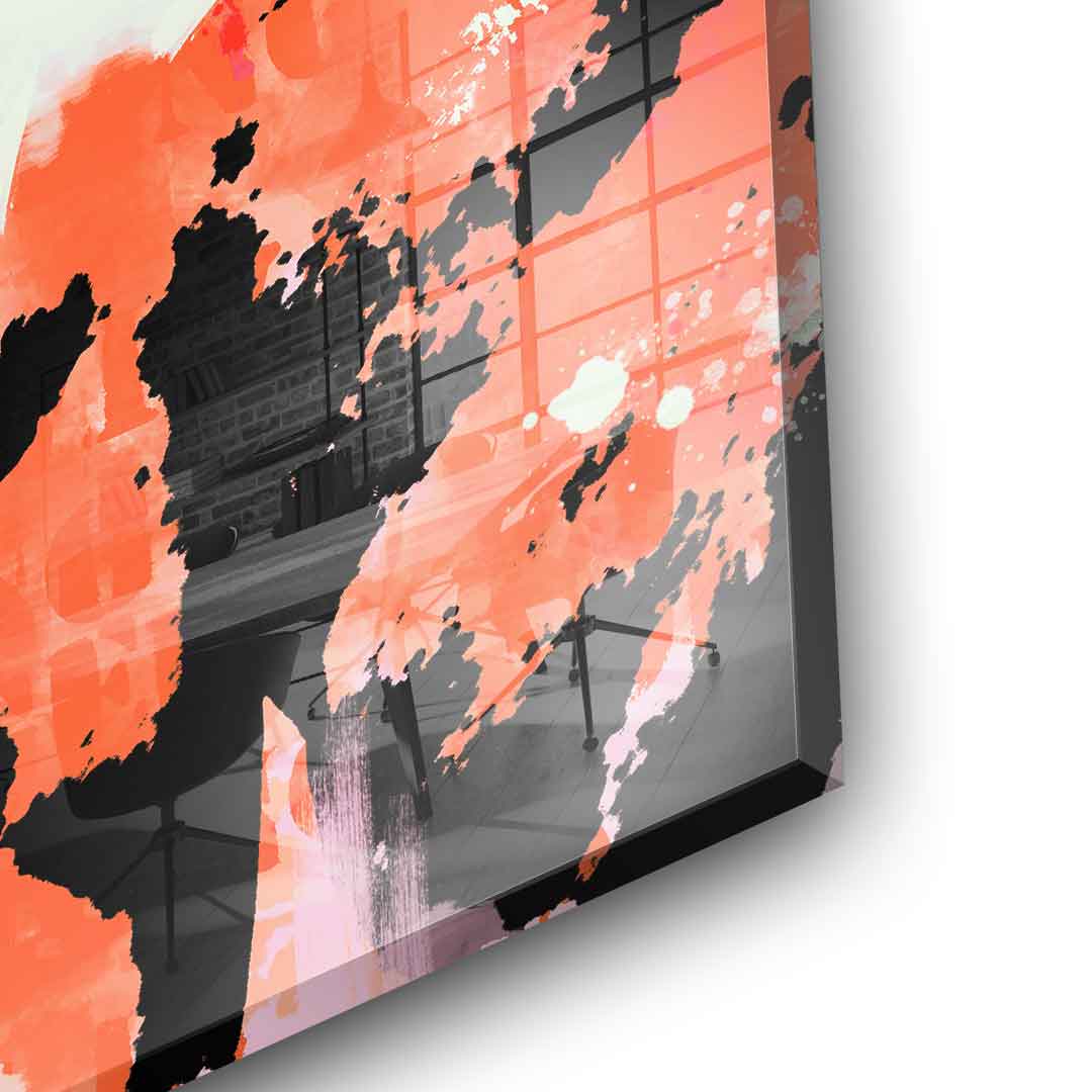 Never Give Up - Acrylglas