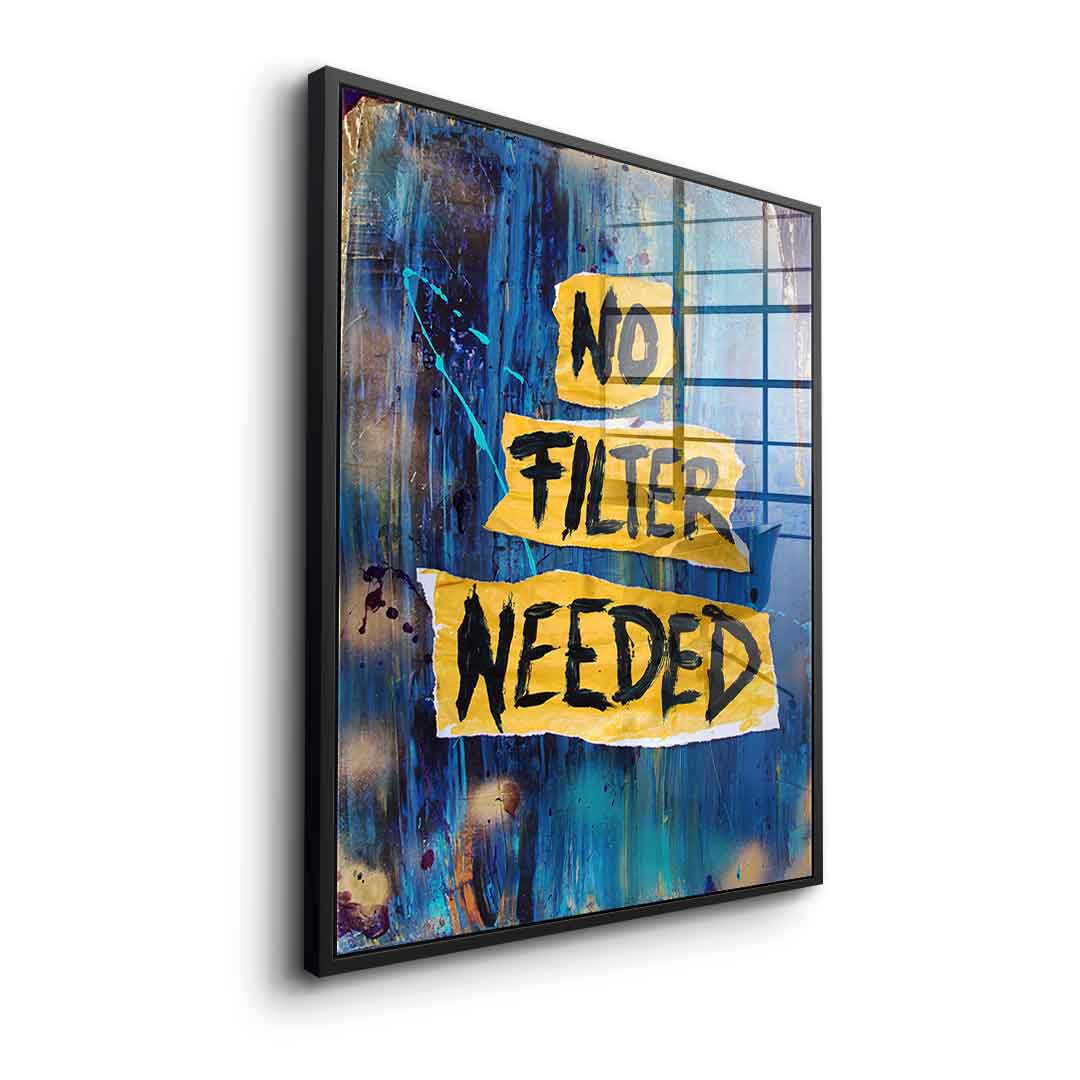 No Filter Needed - Acrylic Glass