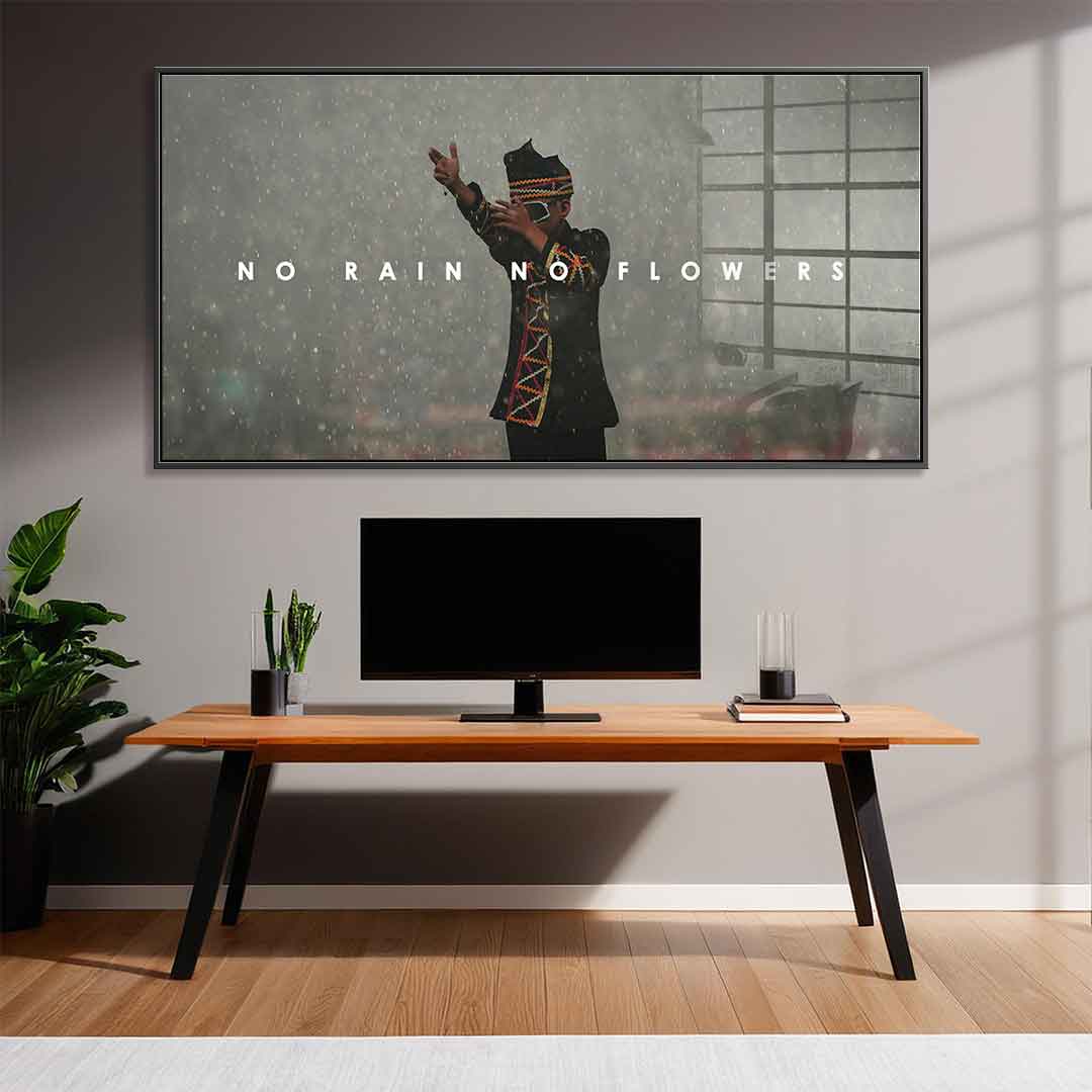 No Rain No Flowers - Acrylglas
