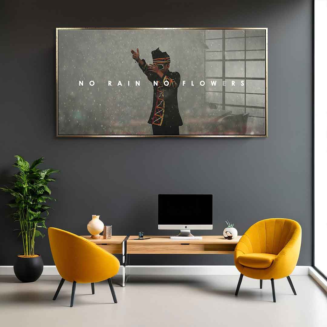 No Rain No Flowers - Acrylglas