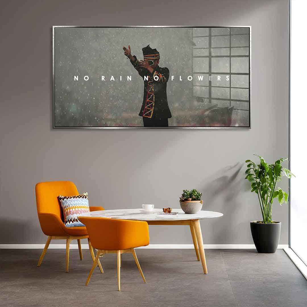 No Rain No Flowers - Acrylglas