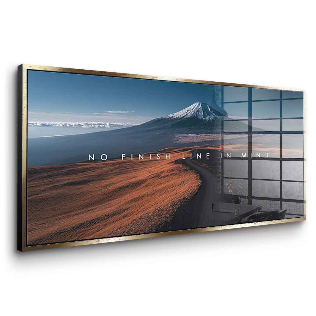 No finish line in Mind - Acrylglas