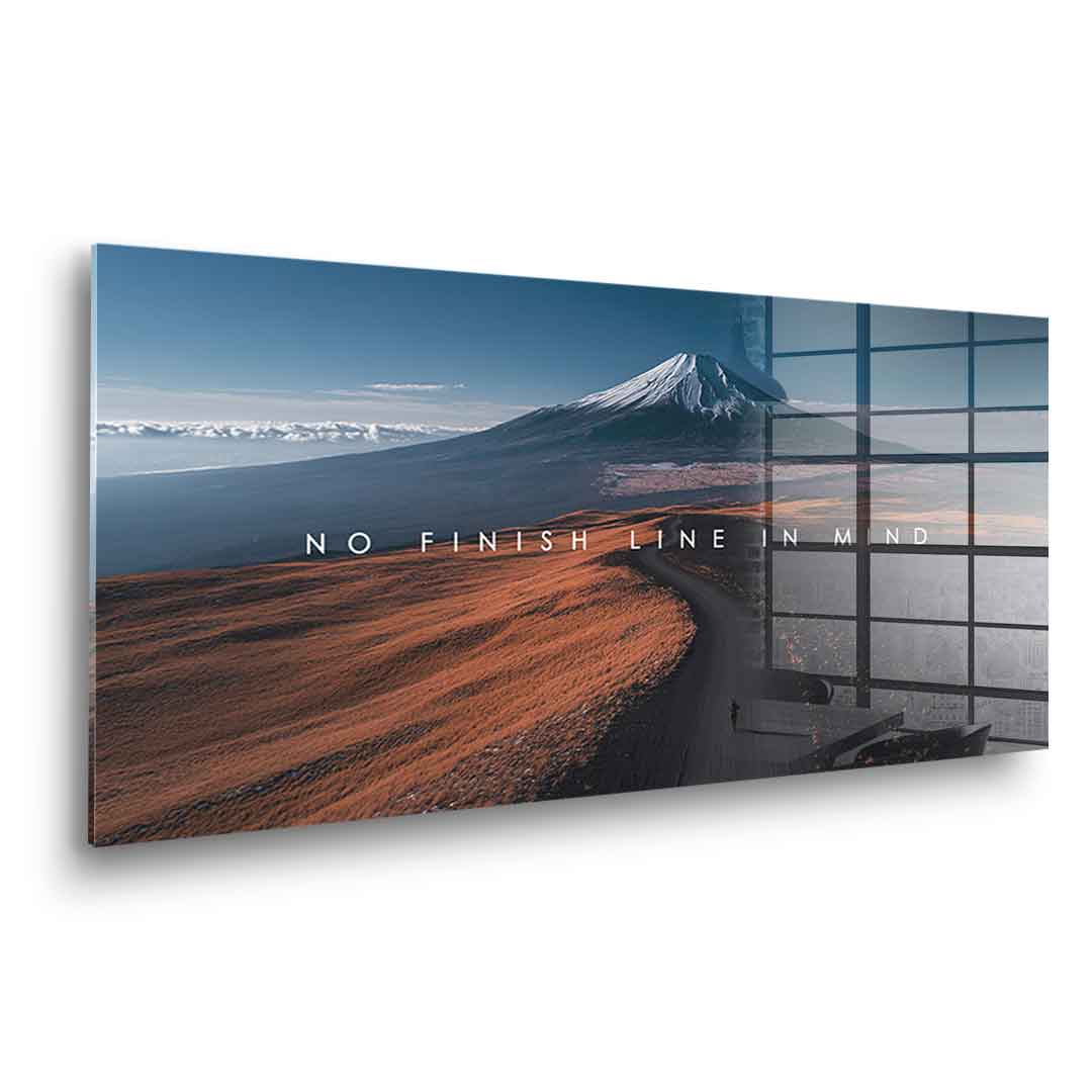 No finish line in Mind - Acrylglas