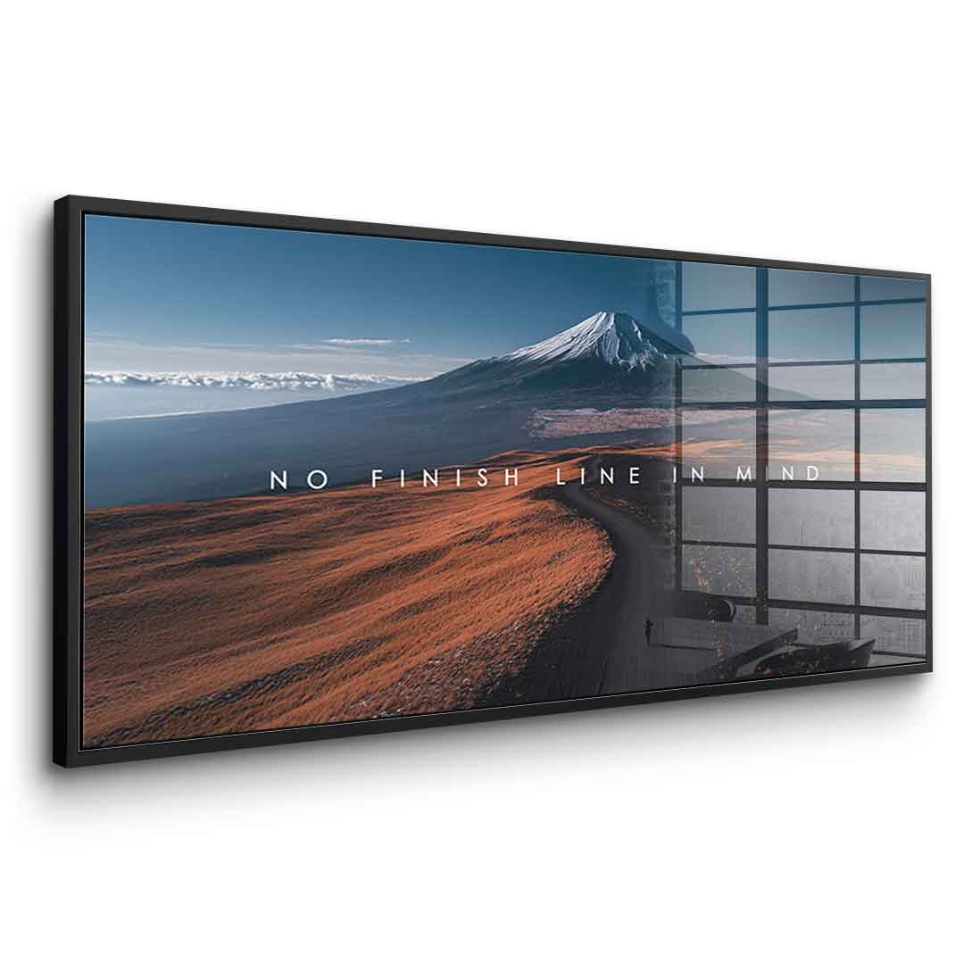 No finish line in Mind - Acrylglas