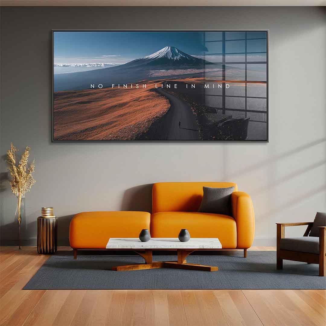 No finish line in Mind - Acrylglas