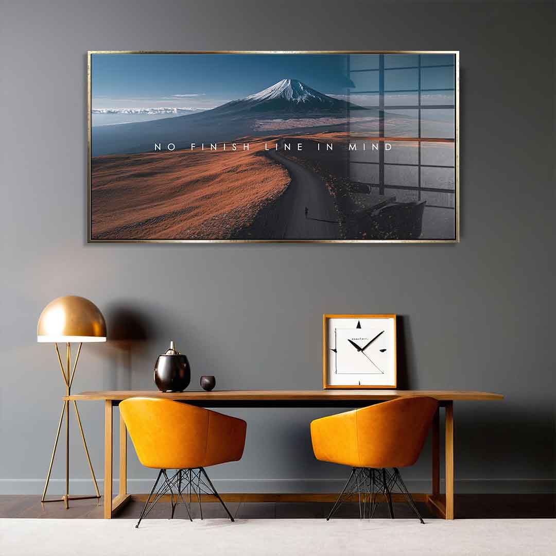 No finish line in Mind - Acrylglas