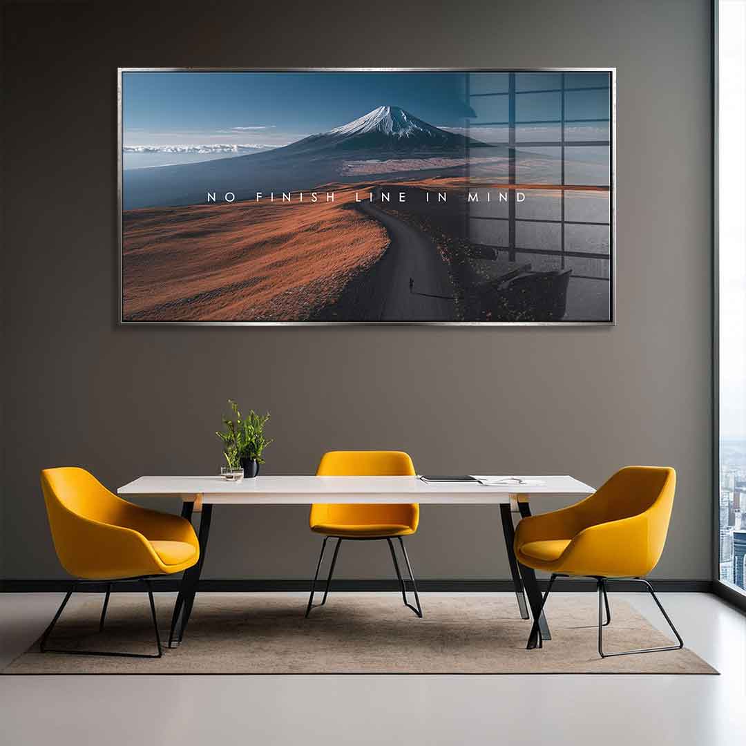 No finish line in Mind - Acrylglas