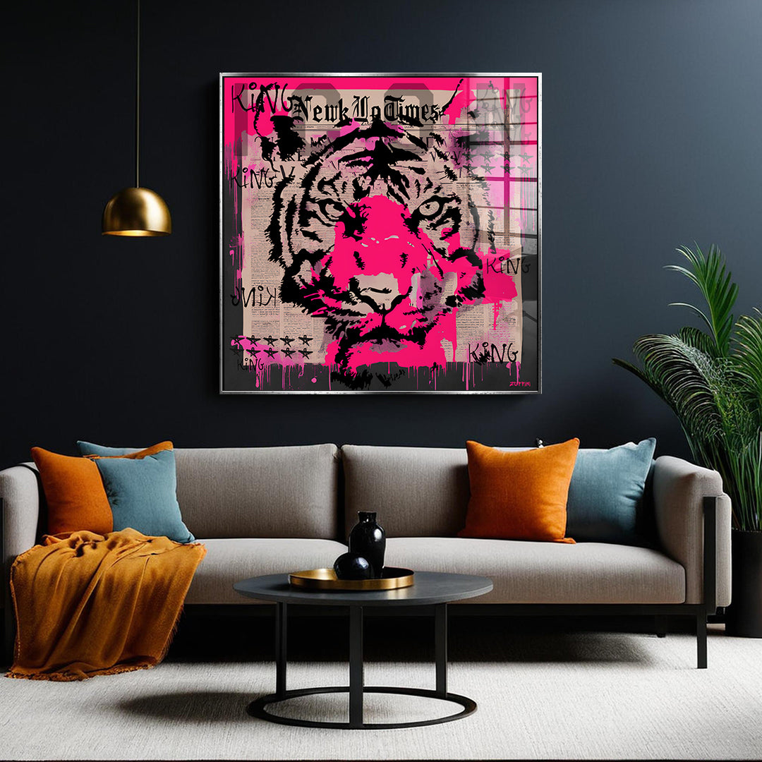 Pink Tiger - acrylic glass