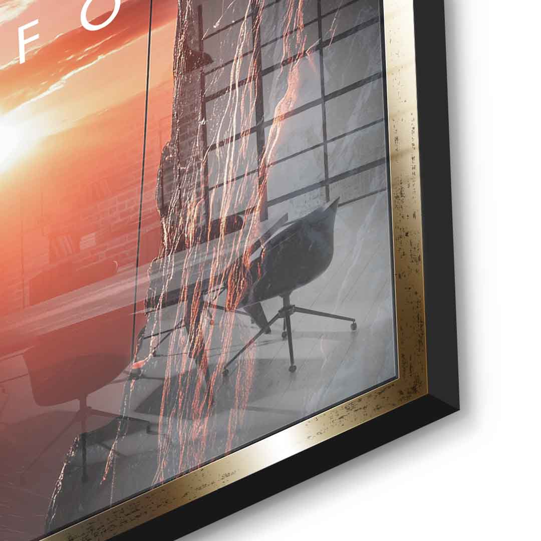 Progress Lives in Discomfort - acrylic glass