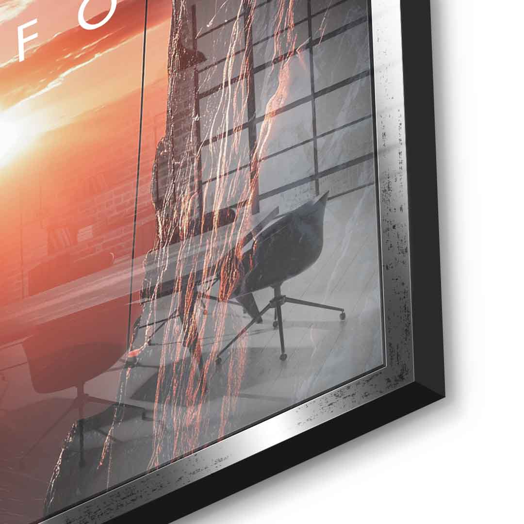 Progress Lives in Discomfort - acrylic glass