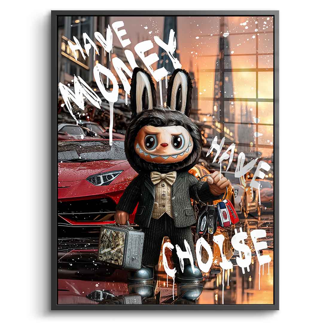 Rich Labubu - Acrylglas