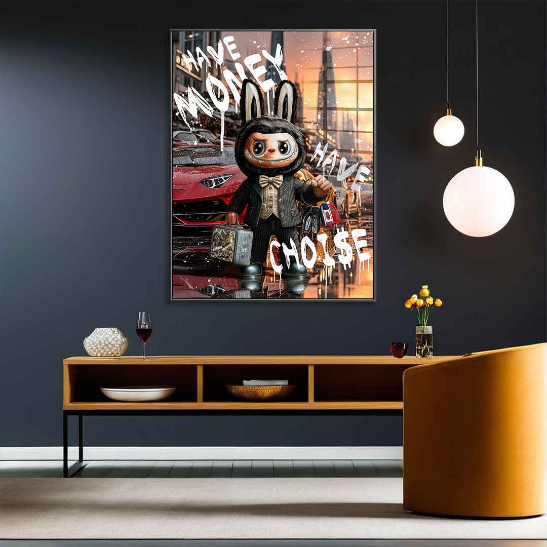 Rich Labubu - acrylic glass