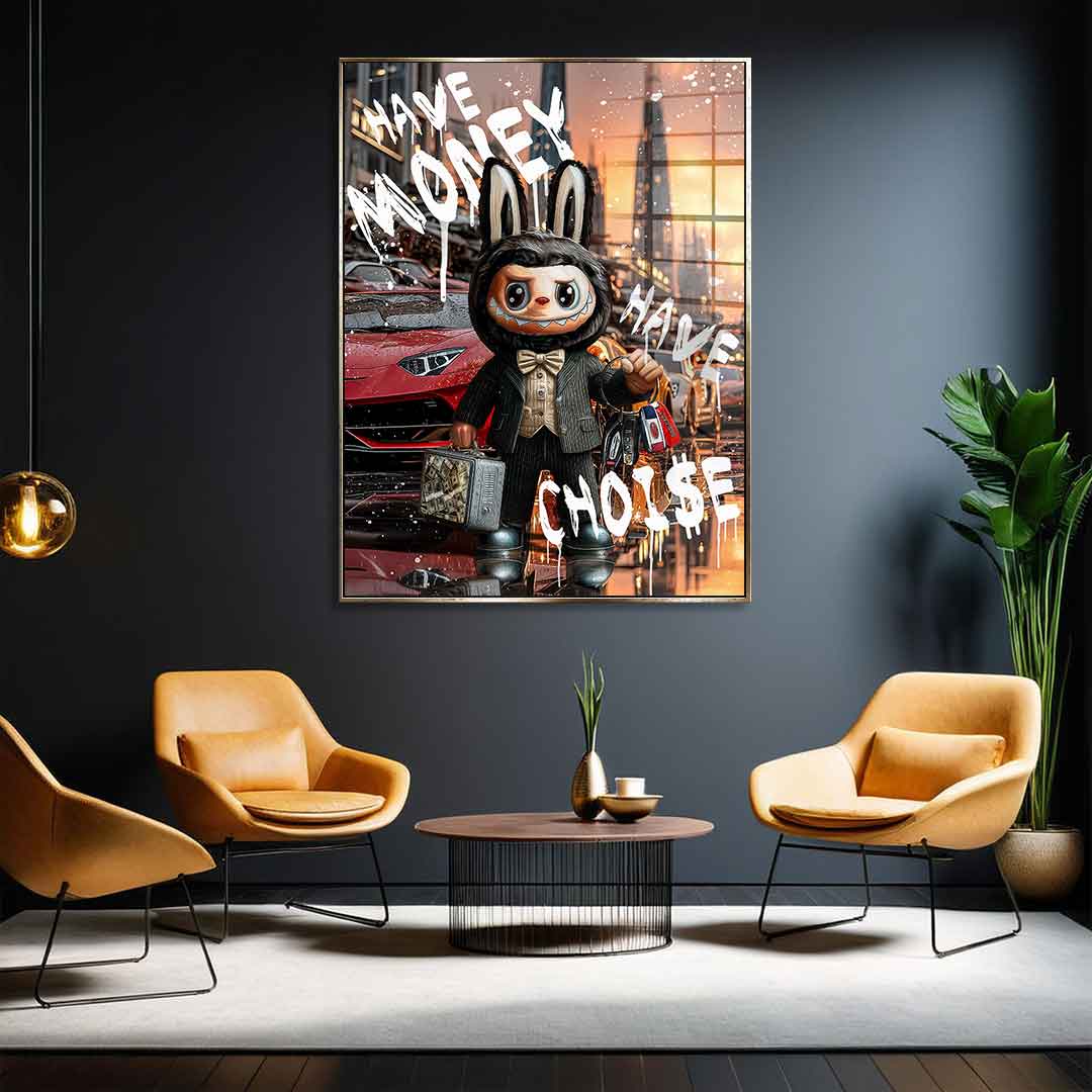 Rich Labubu - Acrylglas