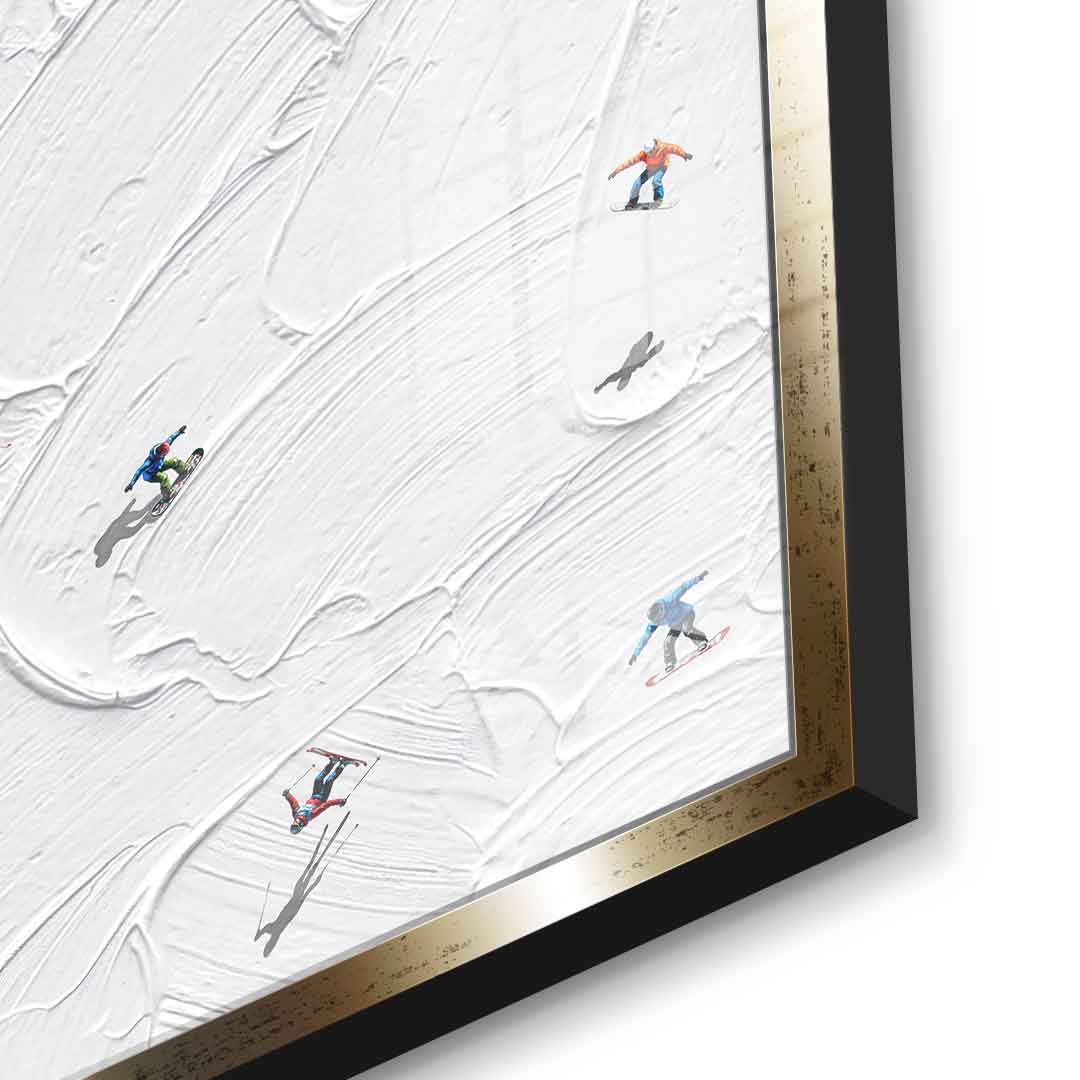 Skis or snowboard - acrylic glass