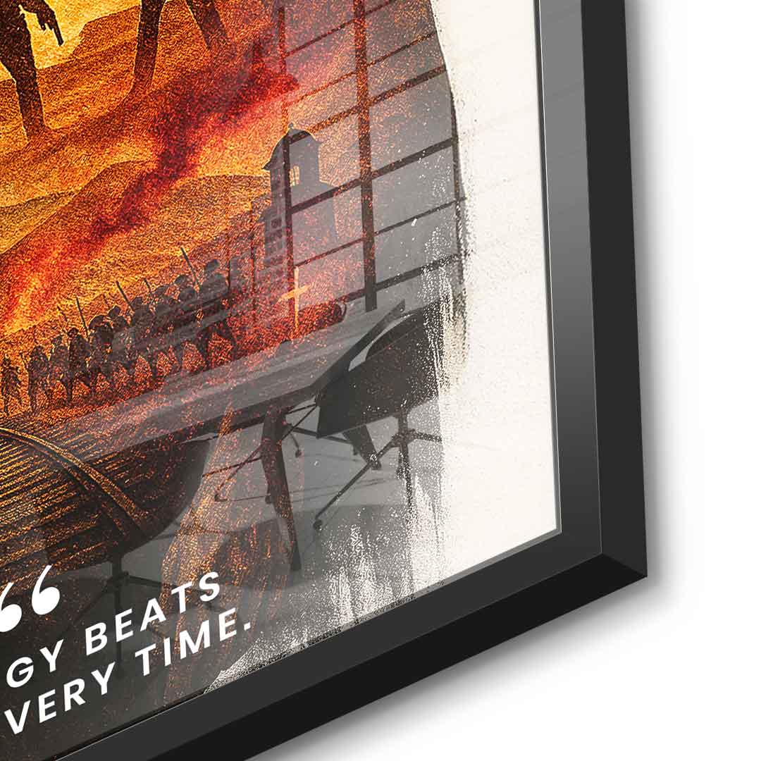 Strategy Beats Speed - Acrylglas