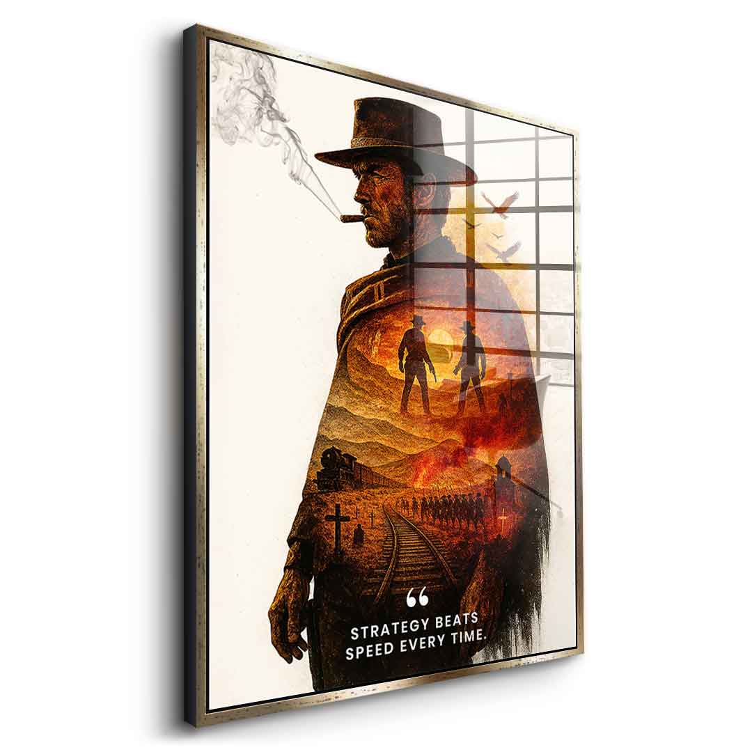 Strategy Beats Speed - Acrylglas