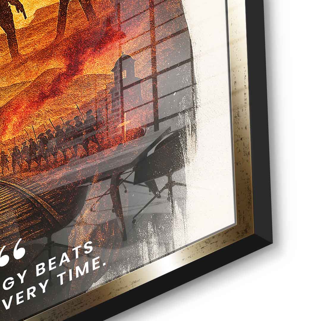 Strategy Beats Speed - Acrylglas