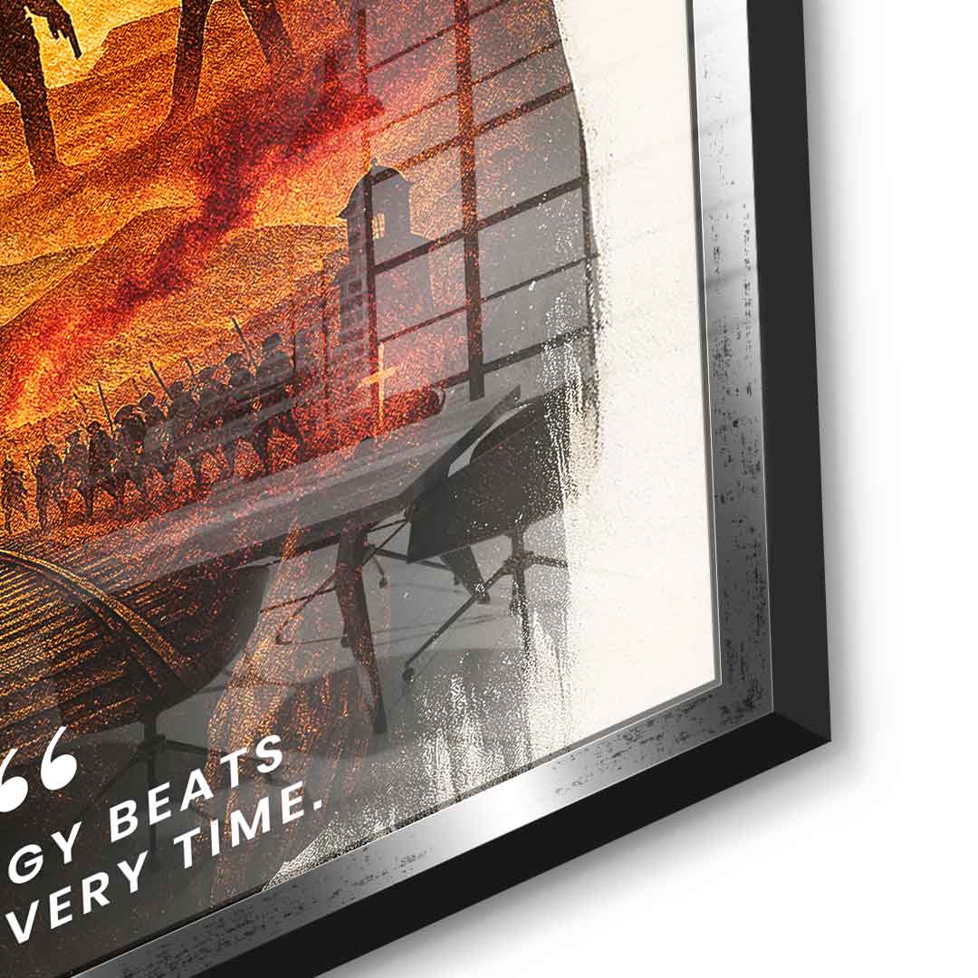 Strategy Beats Speed - Acrylglas