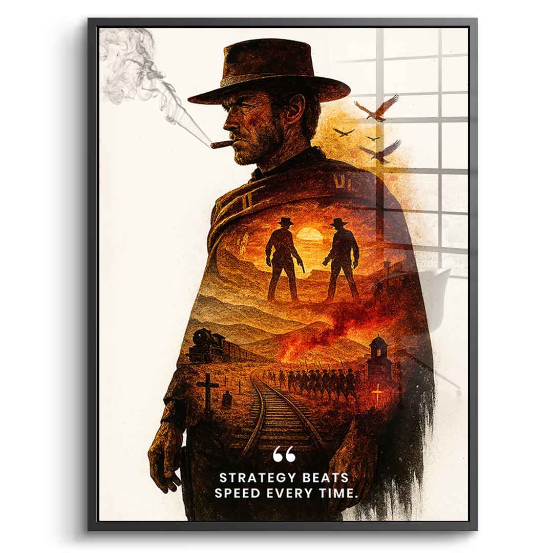 Strategy Beats Speed - Acrylglas