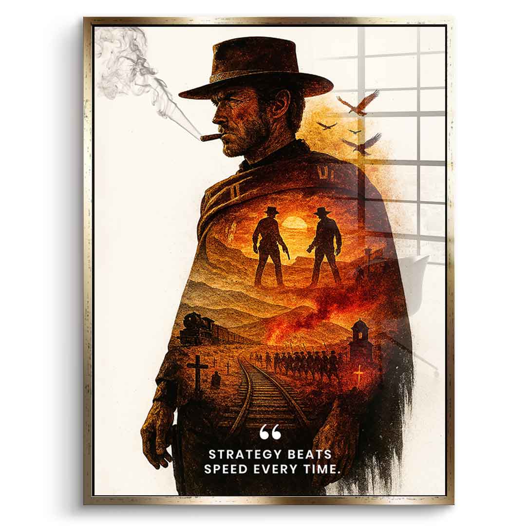 Strategy Beats Speed - Acrylglas