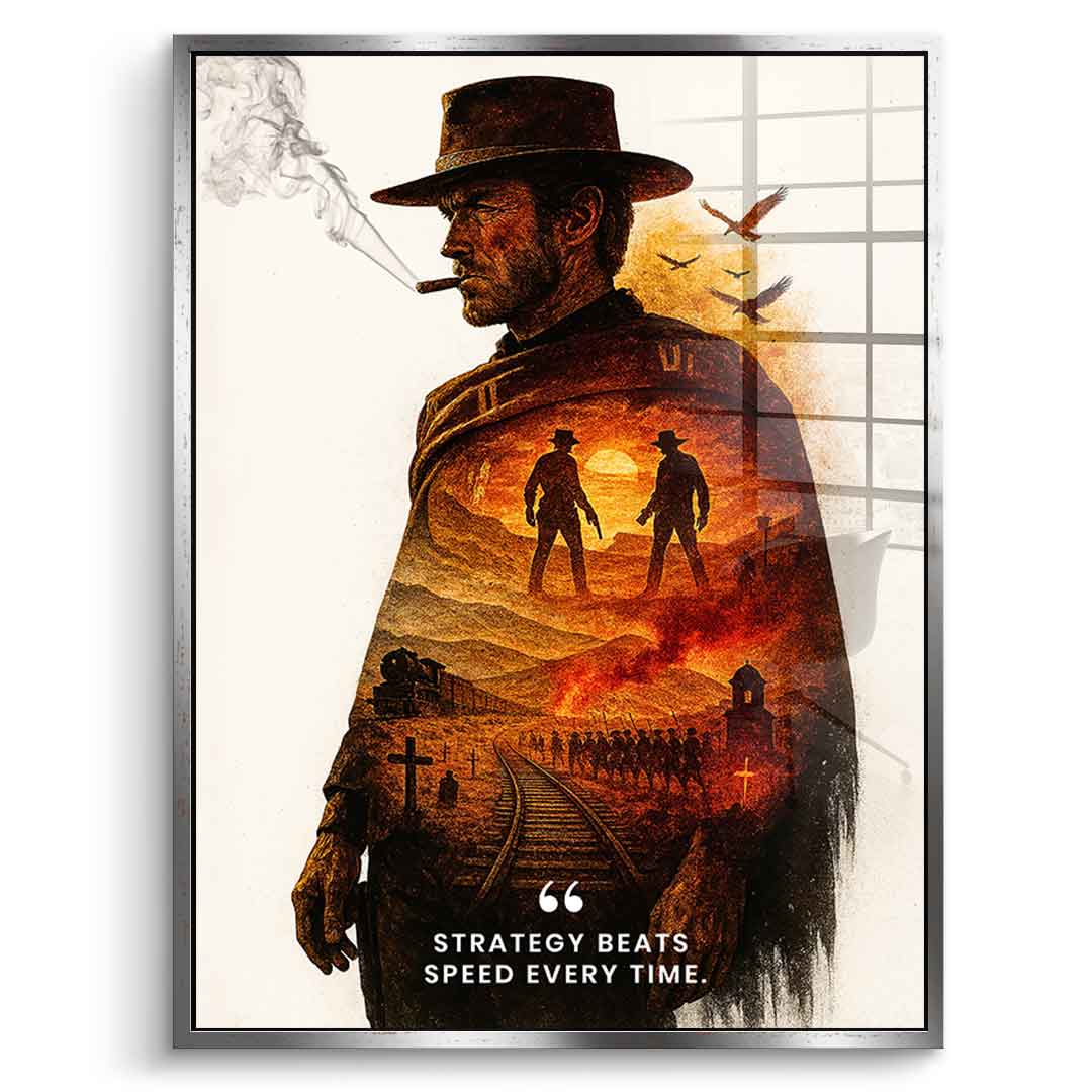 Strategy Beats Speed - Acrylglas