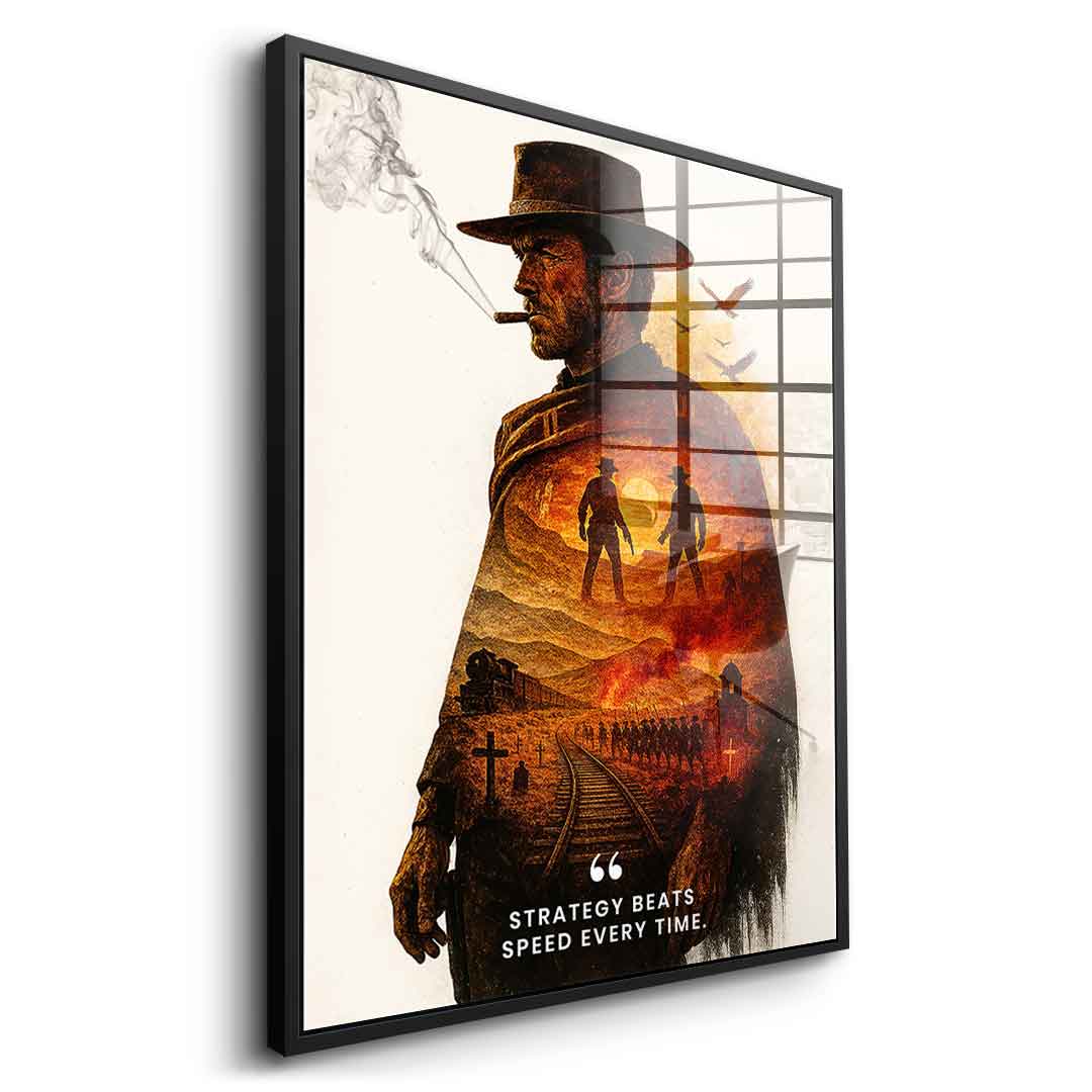 Strategy Beats Speed - Acrylglas