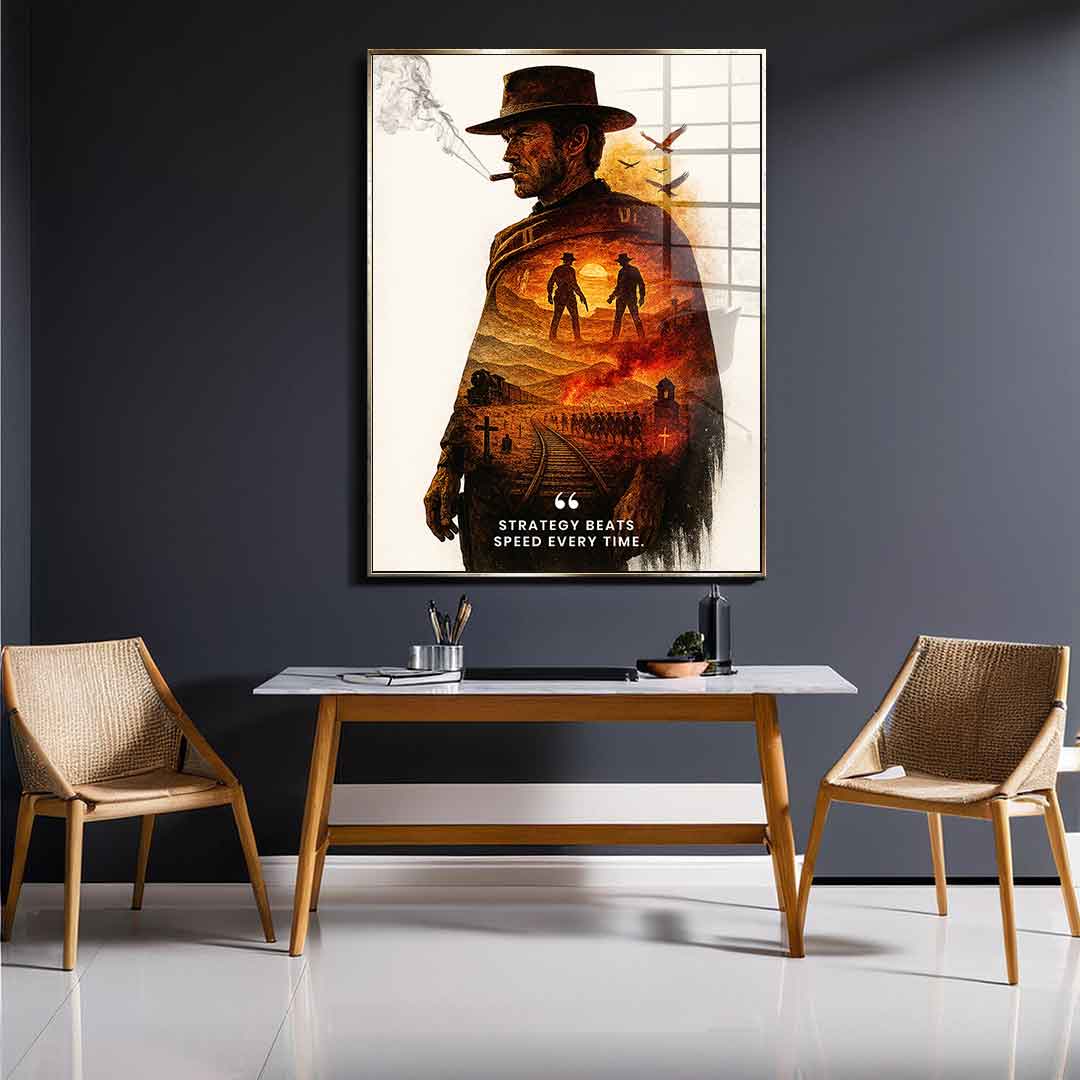 Strategy Beats Speed - Acrylglas