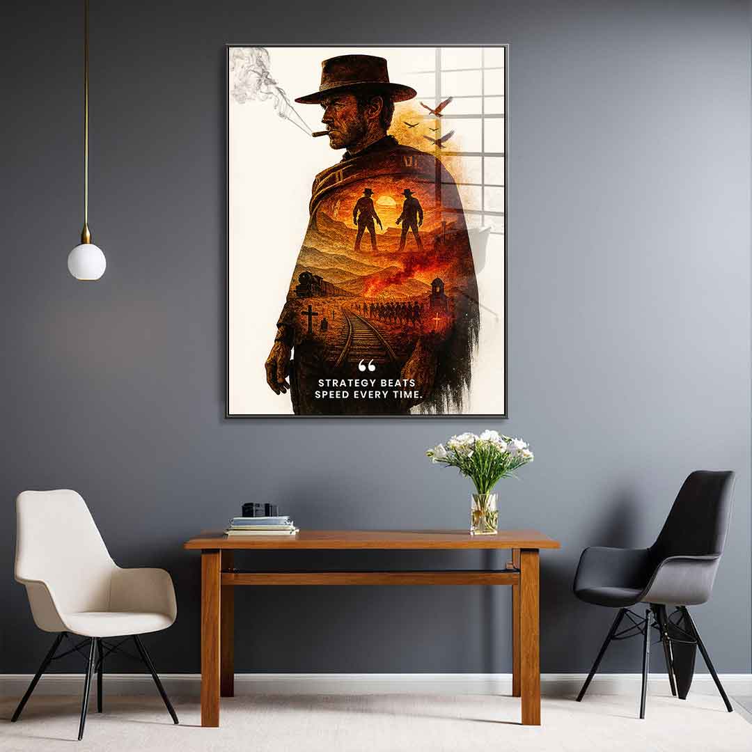 Strategy Beats Speed - Acrylglas