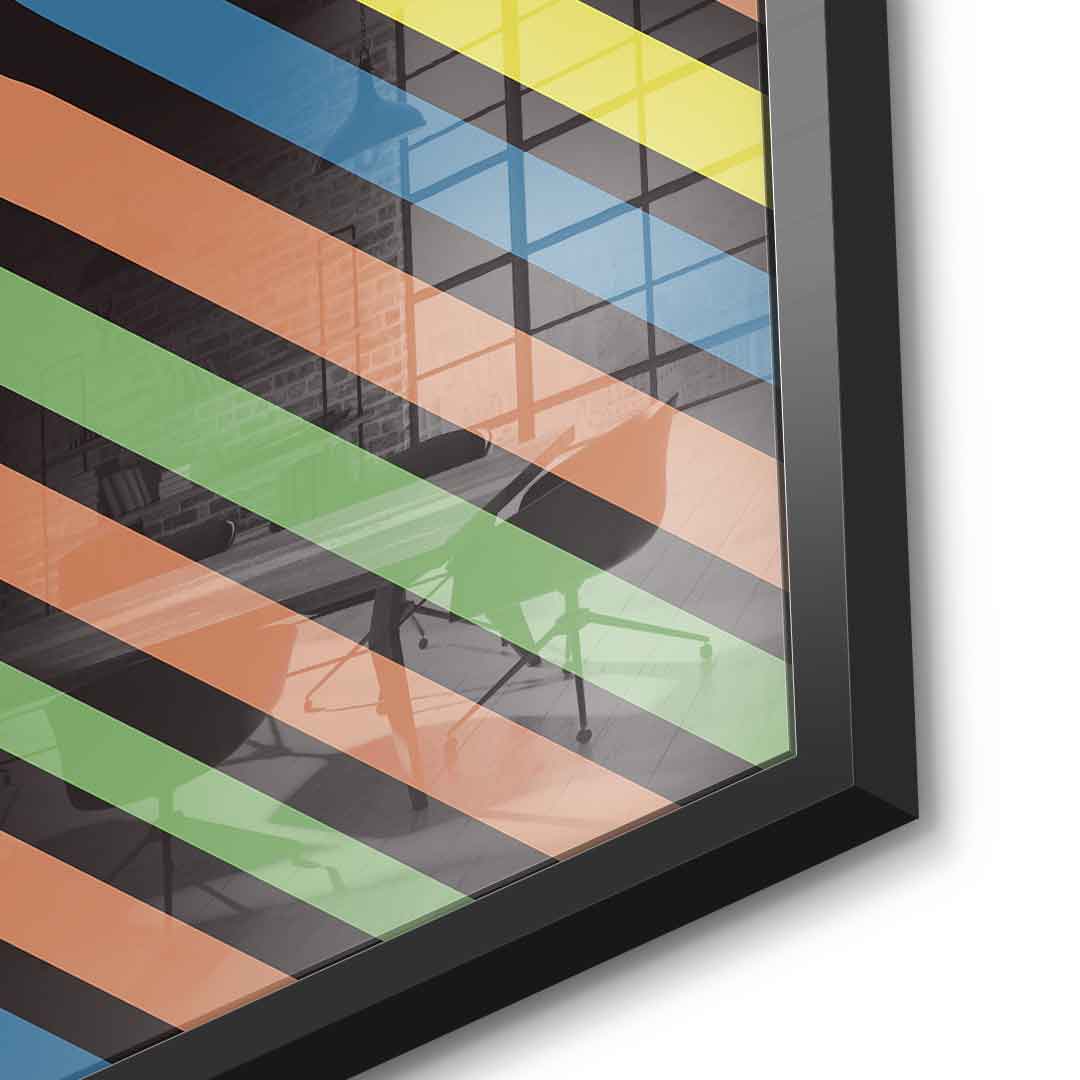 Stripe Skull - Acrylglas