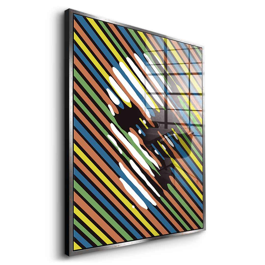 Stripe Skull - Acrylglas