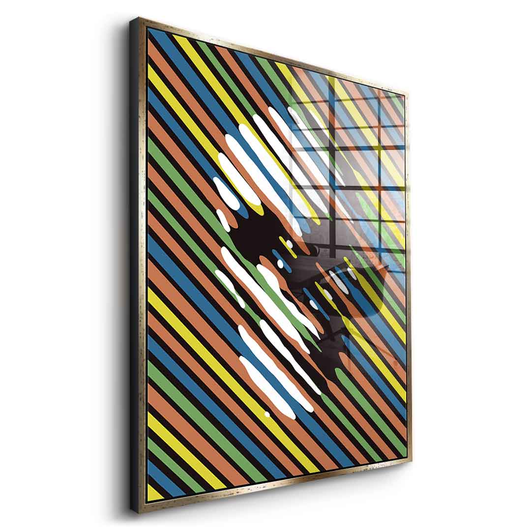 Stripe Skull - Acrylglas