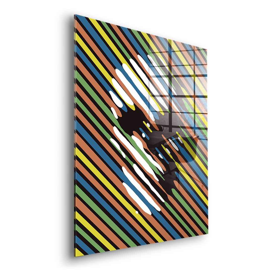 Stripe Skull - Acrylglas