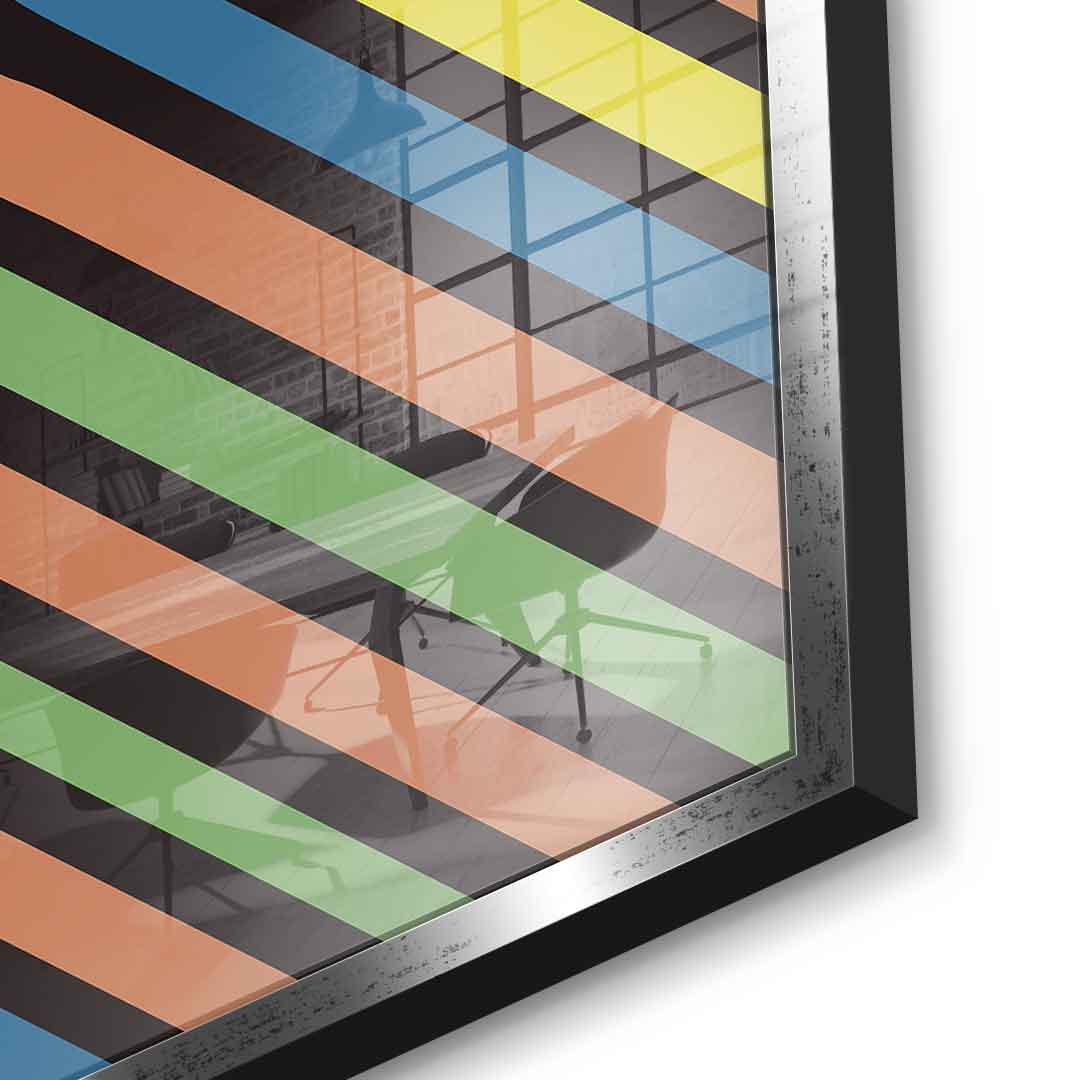 Stripe Skull - Acrylglas