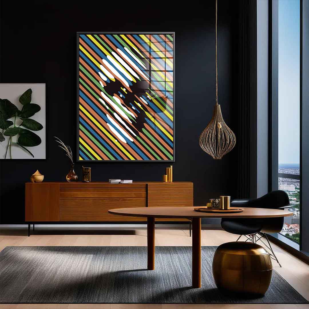 Stripe Skull - Acrylglas