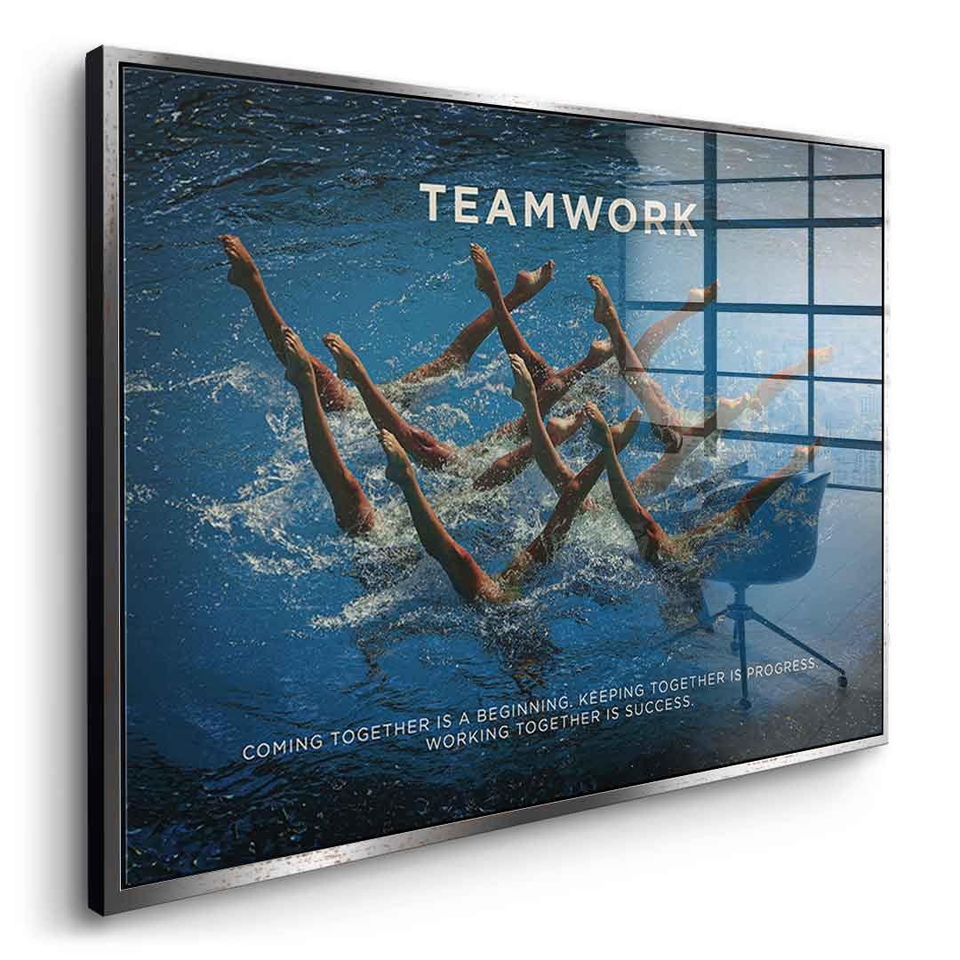 Teamwork #Swimming - Acrylic glass