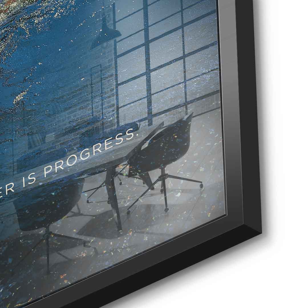 Teamwork #Swimming - Square Edition - Acrylic Glass