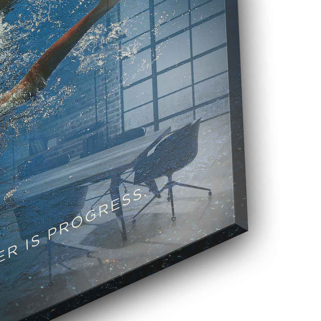 Teamwork #Swimming - Acrylic glass